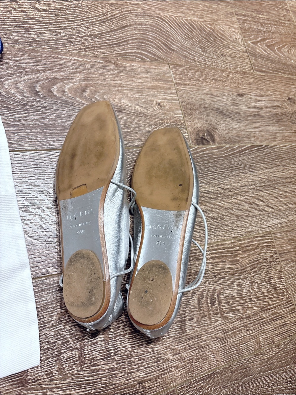 M.Gemi The Una flats (silver, 36.5) - Picture 2 of 3